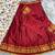 Red Lehenga Choli Set with Floral Printed Dupatta and Contrast Zari Border Set