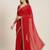 Elegant Red Designer Saree