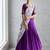 Purple Lehenga Choli Set with Floral Printed Dupatta and Contrast Zari Border Set