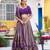 purple art silk printed lehenga choli