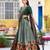 green art silk printed lehenga choli