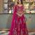 pink silk blend embroidered lehenga choli