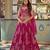 pink silk blend embroidered lehenga choli