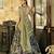olive art silk printed lehenga choli