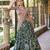 green art silk printed lehenga choli