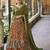 orange art silk printed lehenga choli