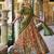 orange art silk printed lehenga choli