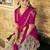 cream art silk printed lehenga choli