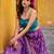 purple art silk printed lehenga choli