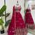 pink georgette embroidered lehenga choli