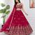 pink georgette embroidered lehenga choli