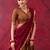 brown cotton poly printed lehenga choli
