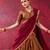 brown cotton poly printed lehenga choli