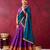 purple cotton poly printed lehenga choli