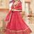 pink art silk embroidered lehenga choli