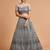 grey art silk embroidered lehenga choli