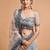 grey art silk embroidered lehenga choli