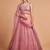pink art silk embroidered lehenga choli