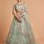 sea green art silk embroidered lehenga choli