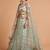 sea green art silk embroidered lehenga choli
