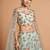 sea green art silk embroidered lehenga choli