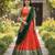 orange art silk plain lehenga choli