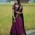plum art silk plain lehenga choli