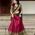maroon art silk plain lehenga choli
