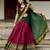 maroon art silk plain lehenga choli
