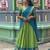 green art silk plain lehenga choli