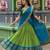 green art silk plain lehenga choli