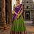 green art silk plain lehenga choli