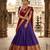 purple art silk plain lehenga choli