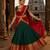dark green art silk plain lehenga choli