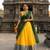 yellow art silk plain lehenga choli