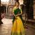 yellow art silk plain lehenga choli