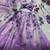 purple organza printed lehenga choli