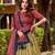cream art silk printed lehenga choli