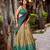 cream art silk printed lehenga choli