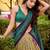 cream art silk printed lehenga choli