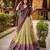 cream art silk printed lehenga choli