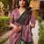 cream art silk printed lehenga choli