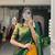 yellow art silk printed lehenga choli