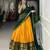 yellow art silk printed lehenga choli