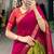 olive art silk printed lehenga choli