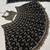 black silk blend embroidered lehenga choli