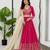pink georgette embroidered lehenga choli