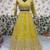 yellow net embroidered lehenga choli