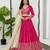 pink georgette embroidered lehenga choli