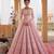 pink silk blend embroidered lehenga choli